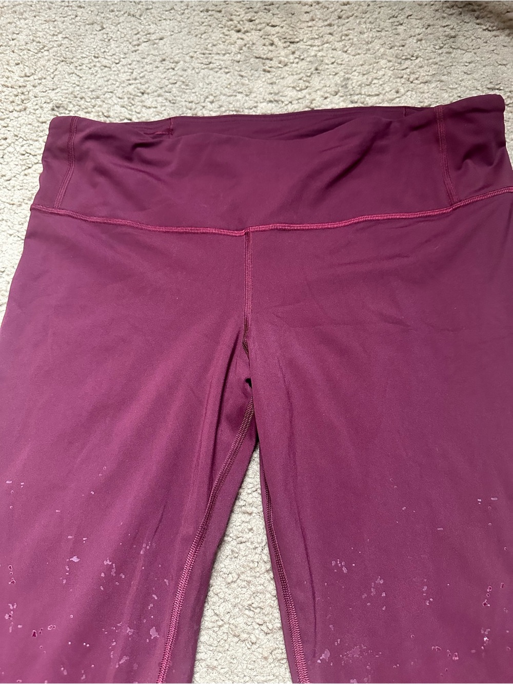 lululemon athletica Berry-Purple Leggings with Reflective Logo